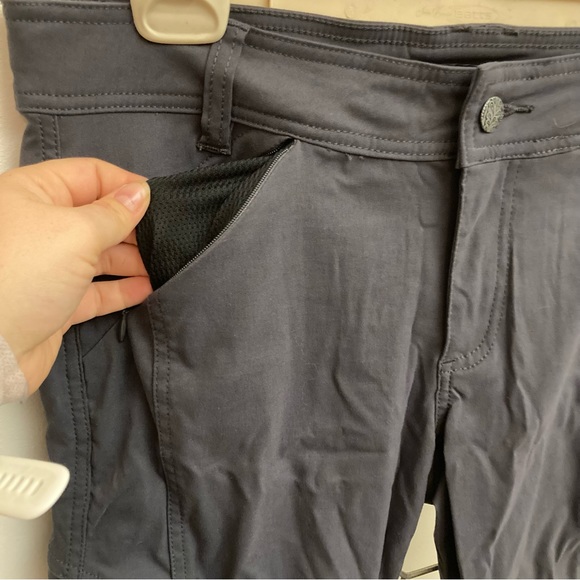 Prana gray active pants size 8 style #W4118SH09 - Picture 2 of 16